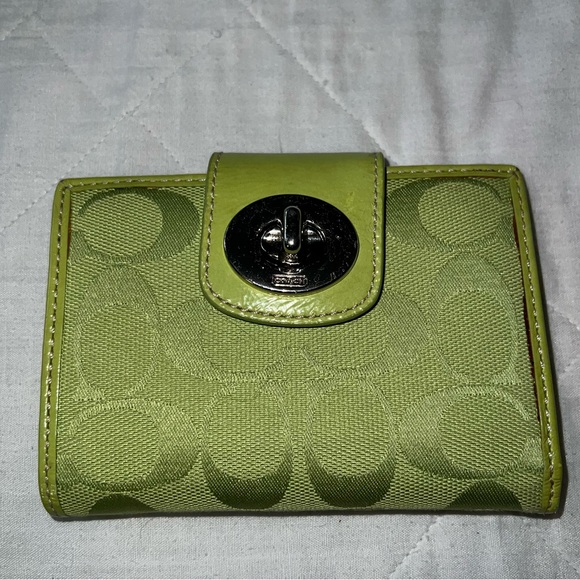 Coach Handbags - Coach Poppin Lime Green Wallet